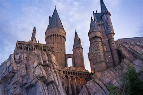 Hogwarts Castle At Universal Theme Park In Orlando Florida Editorial ...