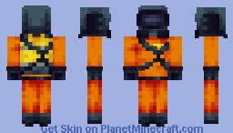 Lethal company green suit Minecraft Skin