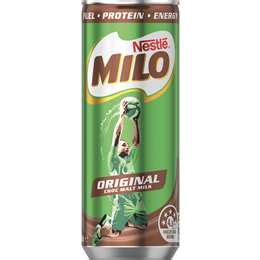 Nestle Milo Original Flavoured Milk Can 240ml | Woolworths