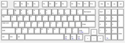 Standard Computer Keyboard Dimensions