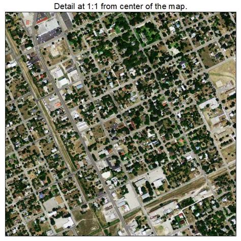 Aerial Photography Map of Beeville, TX Texas