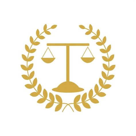 Justice Scales Lawyer Logo Scales Of Justice Sign Icon Court Of Law Symbol Abstract Graphic Icon ...