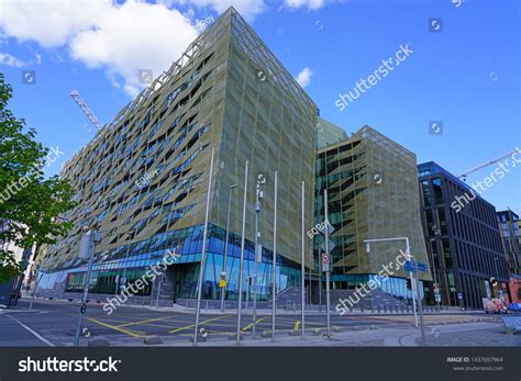 DUBLIN, IRELAND -4 MAY 2019- View of the Central Bank of Ireland ...