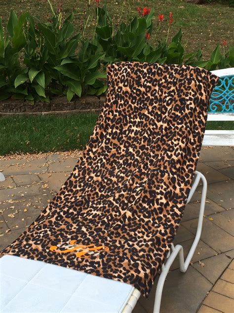 Large Oversized Beach Towel Natural Cheetah Print