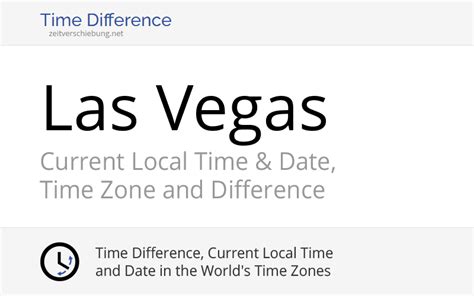 Current Local Time in Las Vegas, United States (Clark County, Nevada): Date, time zone, time ...