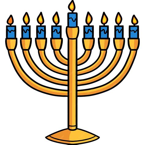 Premium Vector | Hanukkah Menorah Cartoon Colored Clipart