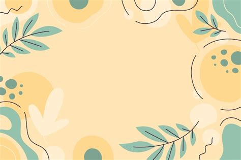 Free Vector | Hand drawn abstract shapes wallpaper