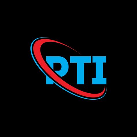 pti-logo. pti brief. pti brief logo ontwerp. initialen pti logo gekoppeld aan cirkel en ...