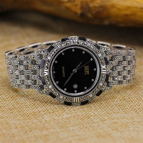 Limited Edition S925 Pure Silver Watch Classical Thai Silver Men Watch Thailand Process ...