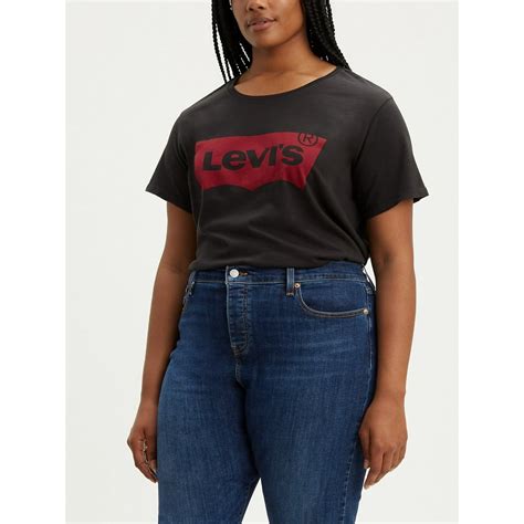 Levi's - Levi's Women's Plus Size Perfect Graphic Short Sleeve T-Shirt ...