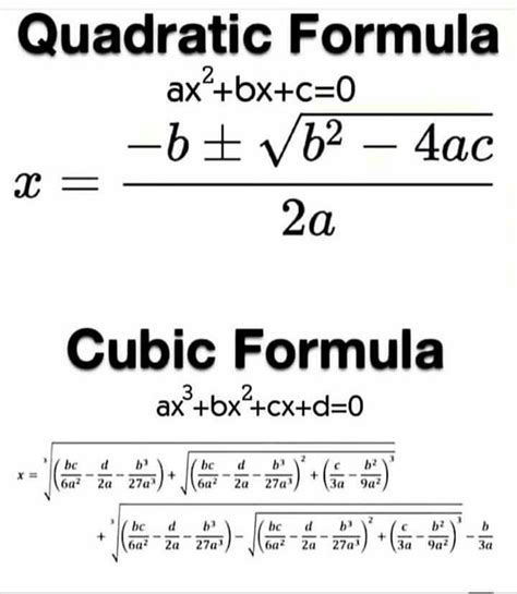 Mathematics - Quadratic formula & Cubic formula៖ | Facebook