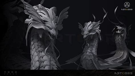 ArtStation - 3D dragon