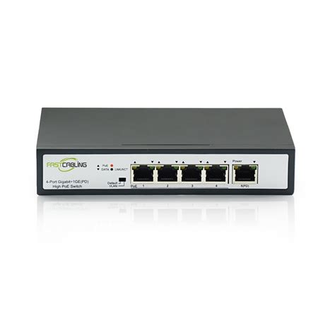 4 Port PoE Powered Switch - FASTCABLING