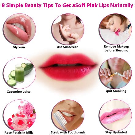 8 Simple Beauty Tips to get Soft Pink Lips Naturally - Home Health ...