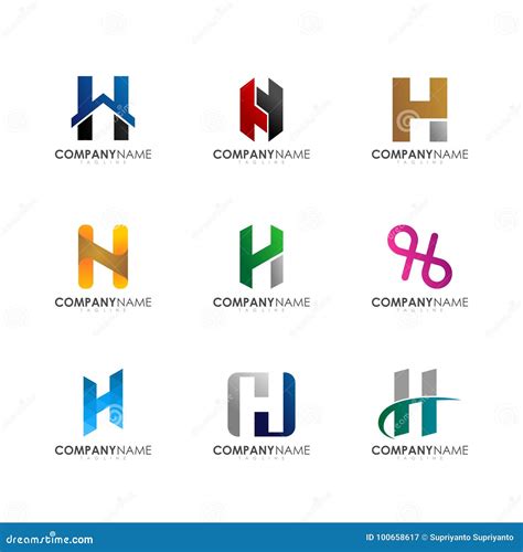 H logo design stock vector. Illustration of real, blue - 100658617