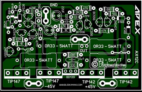 PCB Layout Power Amplifire Lapangan APEX AX12C | Power, Power amplifiers, Video editing