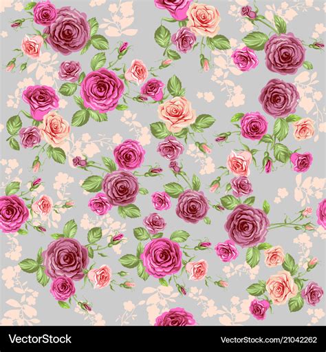 Vintage floral pattern Royalty Free Vector Image