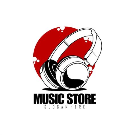 Premium Vector | Music store logo template