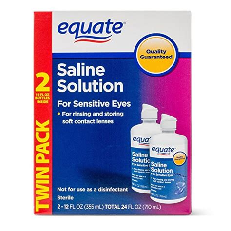 Equate Saline Solution, Contact Lens Solution for Sensitive Eyes Review