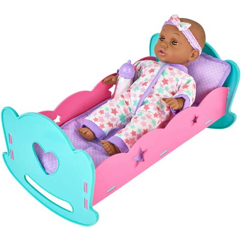 My Sweet Love 12" Baby Doll & Rocking Crib - Walmart.com - Walmart.com