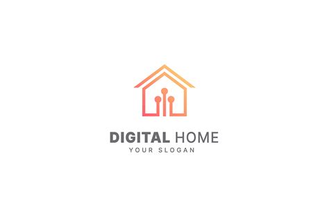 Smart Home Logo Design Template Graphic by syaefulans · Creative Fabrica