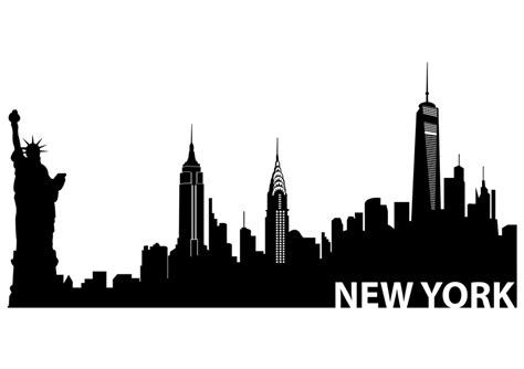 Free Manhattan Skyline Silhouette, Download Free Manhattan Skyline Silhouette png images, Free ...