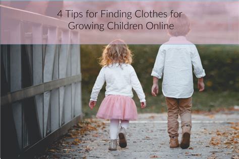 Online Tips: Finding clothes for growing children | November Sunflower