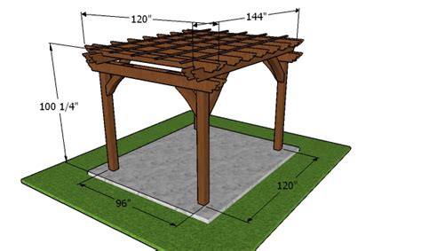 8x10 Pergola Plans - Free DIY Guide | MyOutdoorPlans | Free Woodworking ...