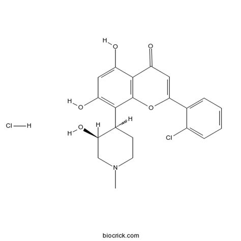 Flavopiridol hydrochloride | CAS:131740-09-5 | CDK inhibitor, potent and selective | High Purity ...