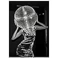 Amazon.com: Posters for Room Aesthetic Music Funny Disco Black and White Canvas Wall Art Prints ...