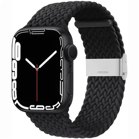 Köp Flätat klockarmband Apple Watch 7 (45mm) - Black