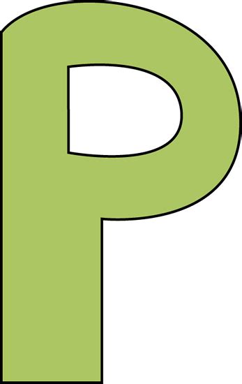 Green Letter P Clip Art - Green Letter P Image | Lettering alphabet ...