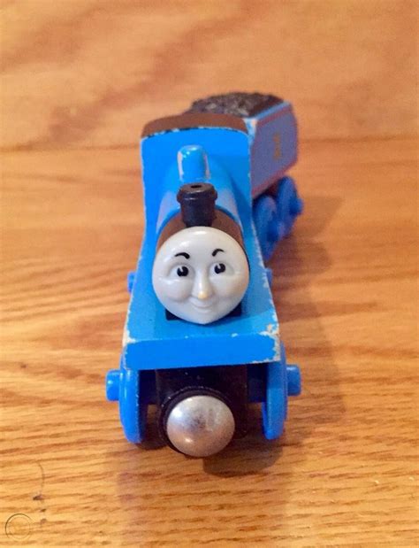 Thomas & Friends wooden train - EDWARD with tender & character card ...