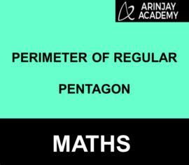 Perimeter of regular pentagon | Formula & Example | Maths