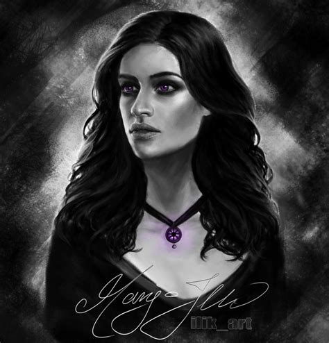 Yennefer of Vengerberg Portrait, Witcher fan art, Anya Chalotra ...