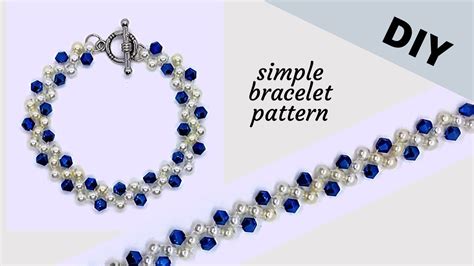 10 mins diy bracelet. simple beading pattern for beginners - YouTube