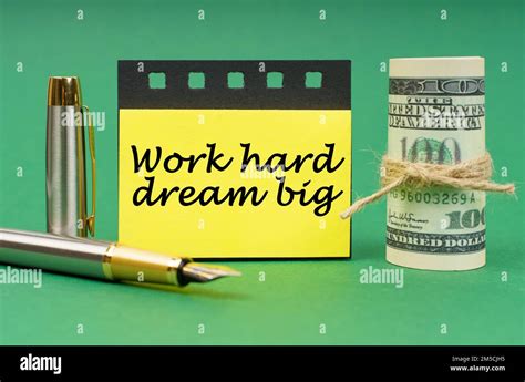 Work hard dream big motivational hi-res stock photography and images ...
