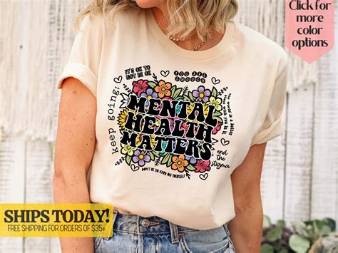 Mental Health Shirts Mental Health Matters Shirt - Etsy