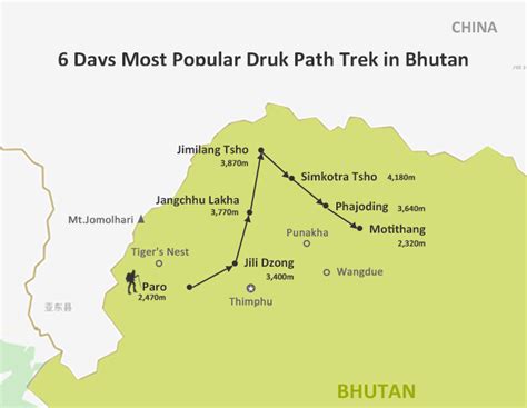 6 Days Most Popular Druk Path Trek in Bhutan