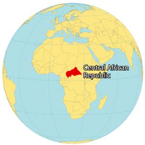 Central Africa Republic Map - GIS Geography