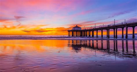 Take a Sunset Surf at Manhattan Beach, Los Angeles