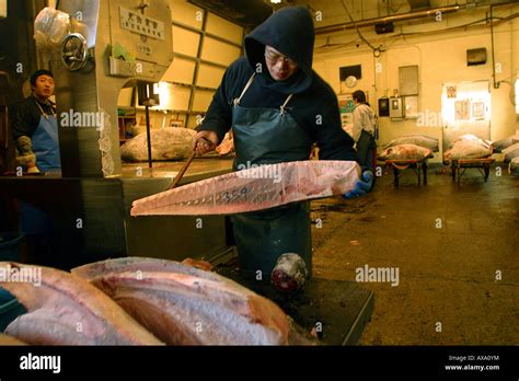 Tsukiji fish market Stock Photo - Alamy