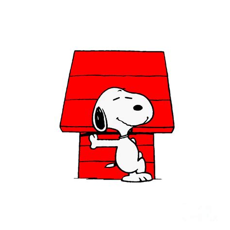 Snoopy House Digital Art by Aaron S Hernandez Hernandez