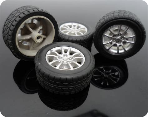 30MM toy car rubber car wheel DIY model remote control four wheel drive wheel parts gadget tires ...