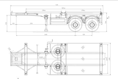 20FT Container Chassis Trailer For Sale - Panda Mech