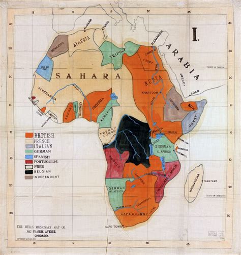 Detalle A Gran Escala Mapa Politico De Africa Con Las Marcas De Images ...