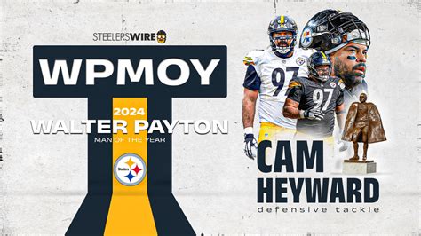 Cam Heyward Wins 2023 Walter Payton Man of the Year Award for Community ...