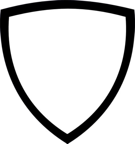 Shield Outline - ClipArt Best