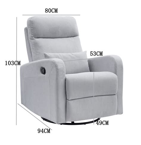 COCOON PLUSH Recliner Glider Chair Pebble Grey – Cocoon Furniture