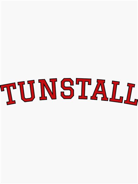 "Tunstall Middle & High School College Font Sticker" Sticker for Sale by ericmahoney | Redbubble